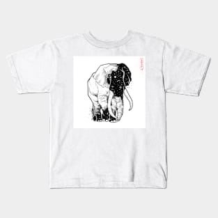 Galaxy Elephant Kids T-Shirt